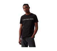 Calvin Klein T-Shirt Manches Courtes Homme Core Institutional Logo Slim Tee Col Ras-du-Cou, Noir (CK Black), XXL