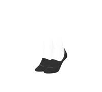 Calvin Klein Cotton Men's No Show Socks 2 pack, Footie Pour des hommes, Black, 43/46