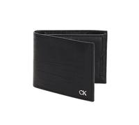 Calvin Klein Cuir porte-monnaie CK Must Check Trifold 10CC W/Coin Black noir