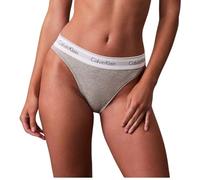 Calvin Klein Culotte Femme High Leg avec Ceinture Emblématique, Gris (Grey Heather), M