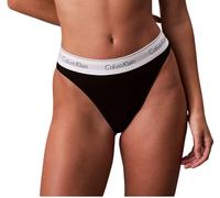 Calvin Klein Culotte Femme High Leg avec Ceinture Emblématique, Noir (Black), L