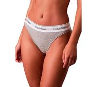 Calvin Klein Culotte Femme High Leg avec Ceinture Emblématique, Gris (Grey Heather), XL