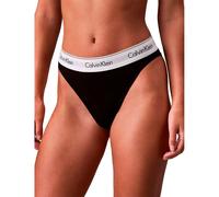 Calvin Klein Culotte Femme High Leg avec Ceinture Emblématique, Noir (Black), M