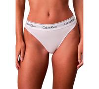 Calvin Klein Culotte Femme High Leg avec Ceinture Emblématique, Blanc (White), L