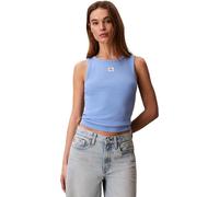 Calvin Klein Débardeur A - WVN LBL 2X2 CTTN Lv047C201G pour Femme, Bleu, L