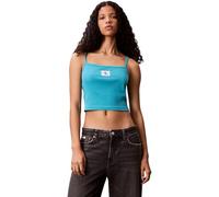 Calvin Klein Débardeur Femme Woven Label Cami Côtelé