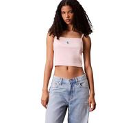 Calvin Klein Débardeur Femme Woven Label Cami Côtelé