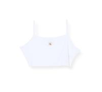 Calvin Klein Débardeur SL Woven Label 2 x 2 pour Femme LV047F221G Blanc Taille S