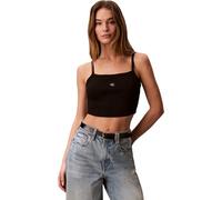 Calvin Klein Débardeur SL Woven Label 2 x 2 pour Femme LV047F221G - Noir - Taille S