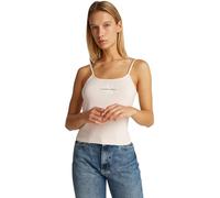 Calvin Klein Débardeurs Femme Strappy Tank Top Slim Fit, Rose (Silver Peony), XXS