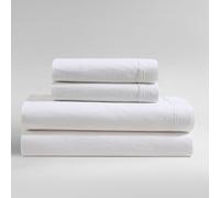 Calvin Klein - Draps de lit pour très Grand lit, Parure de lit décontractée en Percale de Coton lavé avec taies d'oreiller Assorties, Poches Profondes, certifiée Oeko-TEX (Percale délavée, très Grand