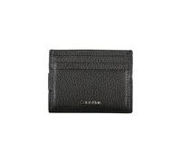 Calvin Klein - Élégant Porte-cartes en Cuir avec Pince à Billets - Homme - Accessoires - Noir - Taille: ONE Size