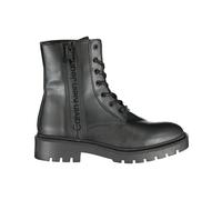Calvin Klein - Élégante Bottine Noire à Lacets - Femme - Chaussures - Noir - Taille: 36 EU