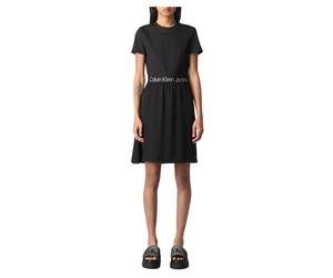Calvin Klein - Élégante Robe Sportive Logo - Femme - Robes - Noir - Taille: 36 FR