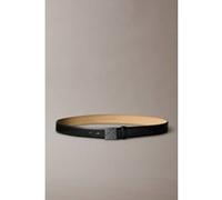 Calvin Klein Emblem Plaque Buckle Belt Black/matte Gunmetal Taille: 105 | Ceintures Outlet | Homme | Gris