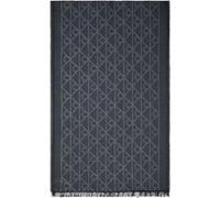 Calvin Klein Emblem Tonal Wool Scarf Black Taille: OS | Écharpes Outlet | Homme | Le Noir