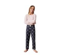 Calvin Klein Ensemble Pyjama Fille Knit PJ Set Long, Multicolore (Peachwhip/W/AOP), 12-14 Ans