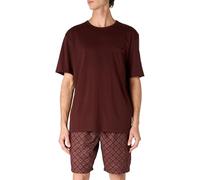 Calvin Klein Ensemble Pyjama Homme Court, Marron (TR BRWN Top/Puls D Prt TR BRWN BTM), M