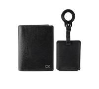 Calvin Klein Ensembles Portefeuille pour Homme - Minimaliste à Deux Volets et étuis à Cartes, Passeport Noir, One Size, Ensembles de Portefeuilles - Minimaliste à Deux Volets et étuis pour Cartes