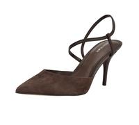 Calvin Klein Escarpins Cordera pour femme, Cuir Marron Foncé 200, 9.5
