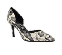 Calvin Klein Escarpins Gloria pour Femme, Noir/Blanc Serpent 005, 39.5 EU