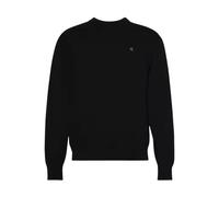 Calvin Klein - Essentials Sweat en Coton avec Encolure Ras-du-Cou Côtelée - Homme - Sweatshirts et sweats à capuche - Noir - Taille: XL