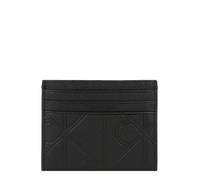Calvin Klein Étui 'Full-grain RFID Zip Cardholder' noir, Taille One Size