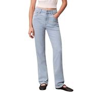 Calvin Klein EU High Rise Straight Lv047E612G Jeans, Blue (Blue Rain), 30W / 32L Femme