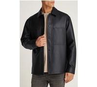Calvin Klein Faux Leather Shirt Ck Black Taille: XL | Vestes en cuir Outlet | Homme | Le Noir