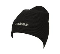 Calvin Klein Femme Bonnet Essential Knit Hiver, Noir (Ck Black), Taille Unique
