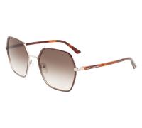 Calvin Klein Femme Calvin Klein CK21131S 200 Lunettes de soleil Métal Marron Marron Carré Normale Photochromatique