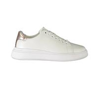 Calvin Klein, Femme, Chaussures, Blanc, Taille: 36 EU Baskets blanches sportives avec détails contrastés