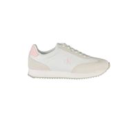 Calvin Klein, Femme, Chaussures, Blanc, Taille: 38 EU Leather Baskets