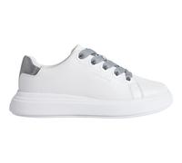 Calvin Klein, Femme, Chaussures, Blanc, Taille: 39 EU Smooth Leather Baskets