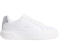 Calvin Klein Femme Chunky Cupsole Met LTH Hw0hw02988 Bas, White (Bright White/Silver), 37 EU
