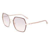 Calvin Klein Femme CK21131S 208 Lunettes de soleil Métal Beige Gris Carré Normale Photochromatique