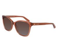 Calvin Klein Femme CK21529S 601 Lunettes de soleil Acétate Rouge Marron Carré Photochromatique Photochromatique