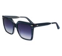 Calvin Klein Femme CK22534S 431 Lunettes de soleil Acétate Bleu Bleu Carré Photochromatique Ombré
