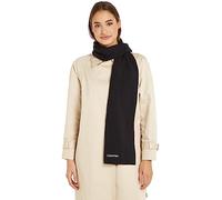 Calvin Klein Femme Écharpe Essential Knit 30x180 Coton Mélangé, Noir (Ck Black), Taille Unique