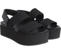 Calvin Klein Femme Flatform Sandal Sling in Yw0Yw01788 Plates, Black (Triple Black), 40 EU