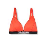 Calvin Klein Femme Haut de Bikini Triangle sans Armatures, Orange (Bright Vermillion), L