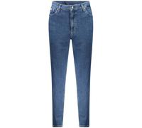Calvin Klein Jean Femme Mom Jean Taille Haute, Bleu (Denim Medium), 28W/27L