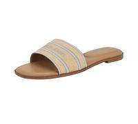 Calvin Klein Femme Kendell Sandale Plate, Naturel Clair 115, 39 EU