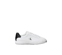 Calvin Klein Femme Low Pro Cup Laceup LTH Moire Hw0Hw02845 Bas, White (Bright White/Black), 40 EU