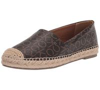 Calvin Klein Femme Popular Ballerines, Logo Espresso, 35.5 EU