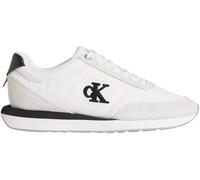 Calvin Klein Femme Retro Runner Lace Up Nylon MG Yw0Yw01990 Bas, White (Bright White/Black), 40 EU