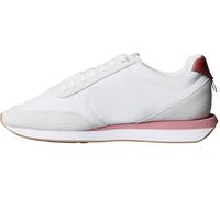 Calvin Klein Femme Retro Runner Lace Up Nylon MG Yw0Yw01990 Bas, White (Bright White/Dusty Rose/Gum), 39 EU