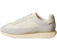 Calvin Klein Femme Retro Runner Laceup Wingt Mix Yw0Yw02061 Bas, Beige (DK Ecru/Pearl Grey/Marshmallow), 39 EU