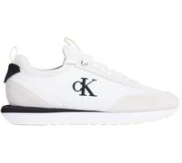 Calvin Klein Femme Retro Runner Sock Laceup Mix Mat Yw0yw02060 Bas, White (Bright White/Black/Marshmallow), 38 EU