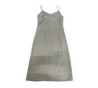 Calvin Klein, Femme, Robes, Gris, Taille: 38 FR Robe Droite Décontractée en Twill Sans Manches